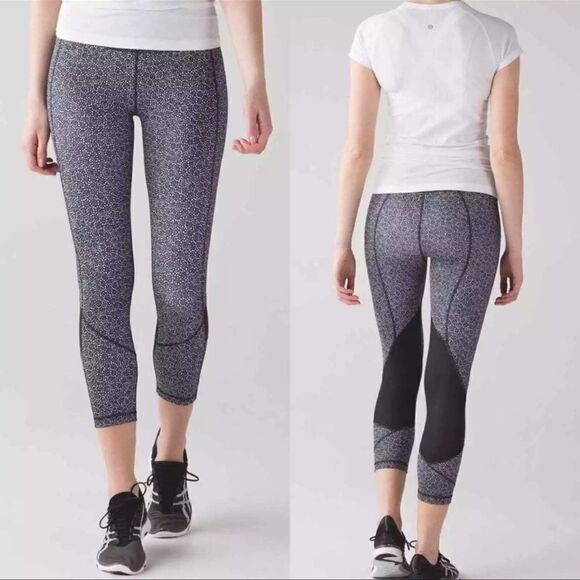 Lululemon Pace Rival Crop Sz 6 - Picture 1 of 8